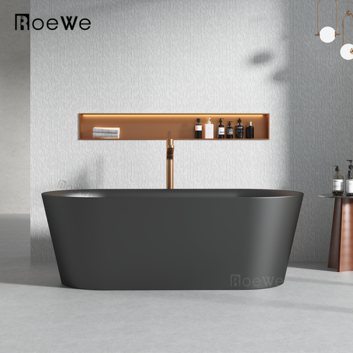 Grey soaking bathtub for small bathroom black stand alone bathtubs