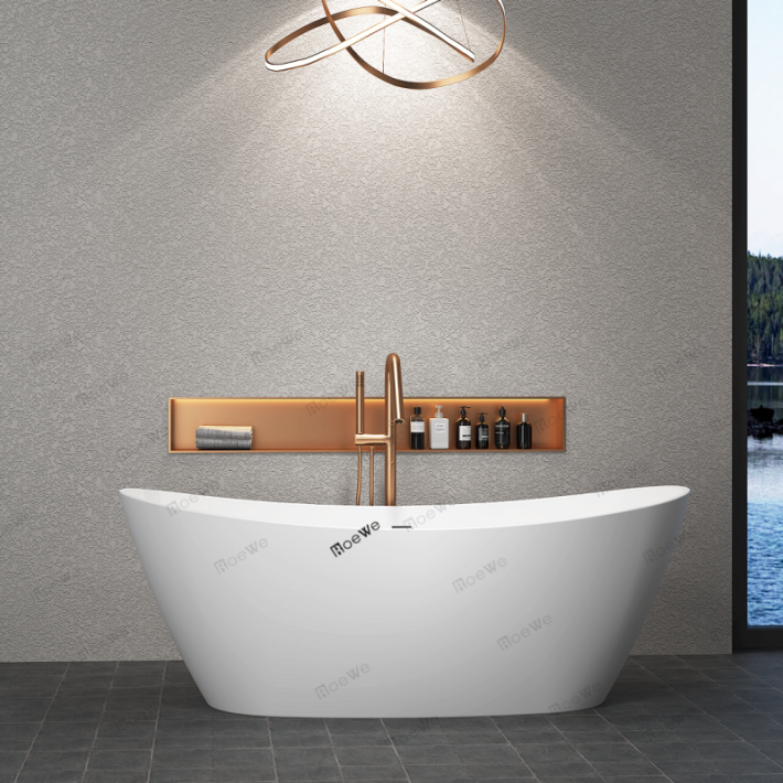 boat shape design 59 inch bathtub small shower baths standing bath tub