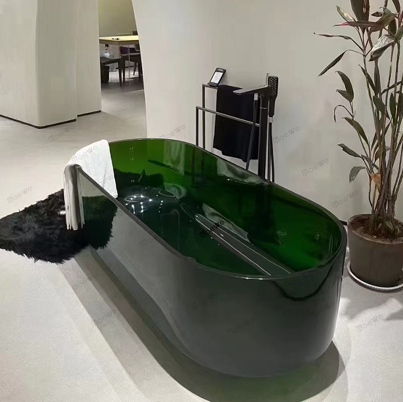green transparent soaking bathing tub various color customized 