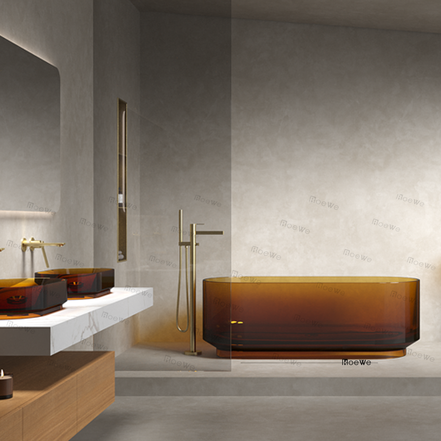 green transparent soaking bathing tub various color customized 