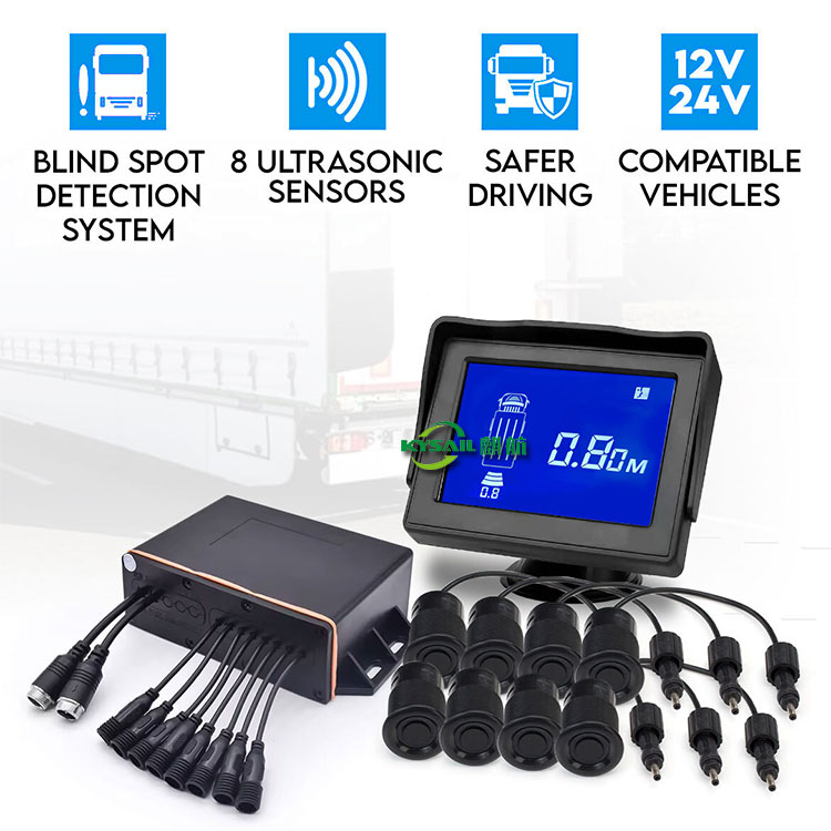 Auto Park Sensor 26mm Buzzer Distancia Sensor Rear View Reversing 8 Radar Assistant Front and Rear Sensor Car Parking