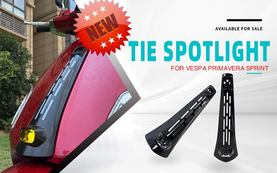 Yeni SPLD-B model Tie Spotlight, Vespa Sprint ve Primavera 50cc, 125cc, 150cc modellerine uygundur