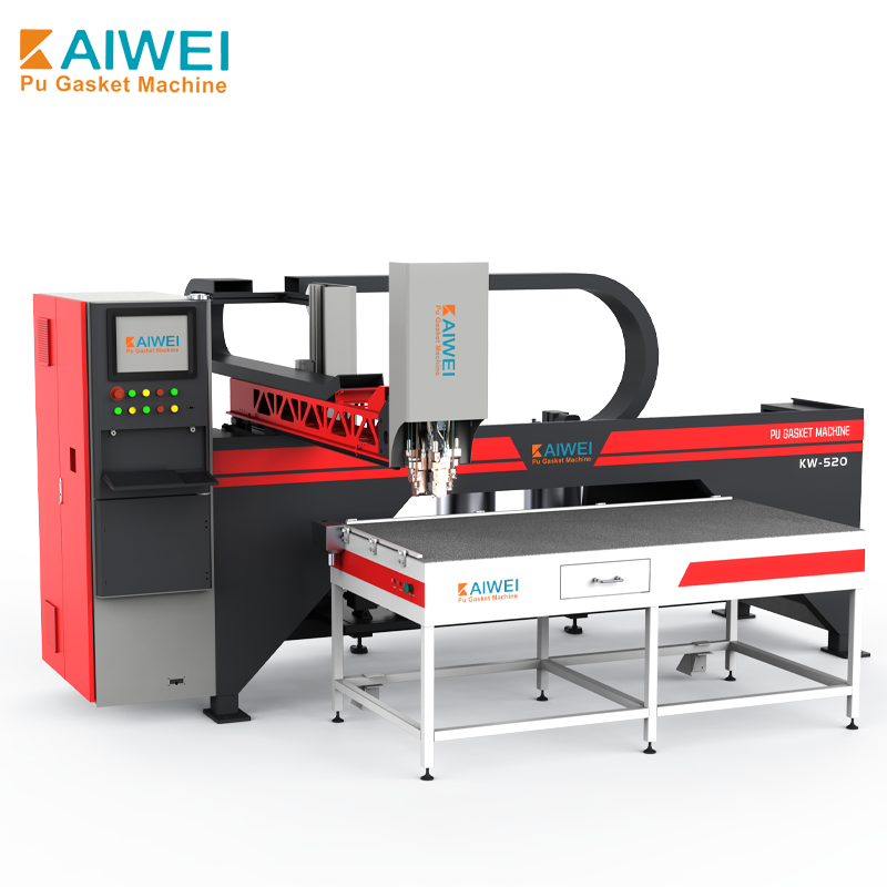 KW-520 Macchina per guarnizioni in schiuma PU per armadi Macchina per silicone Sistema PU schiuma applicazione di guarnizioni senza giunti