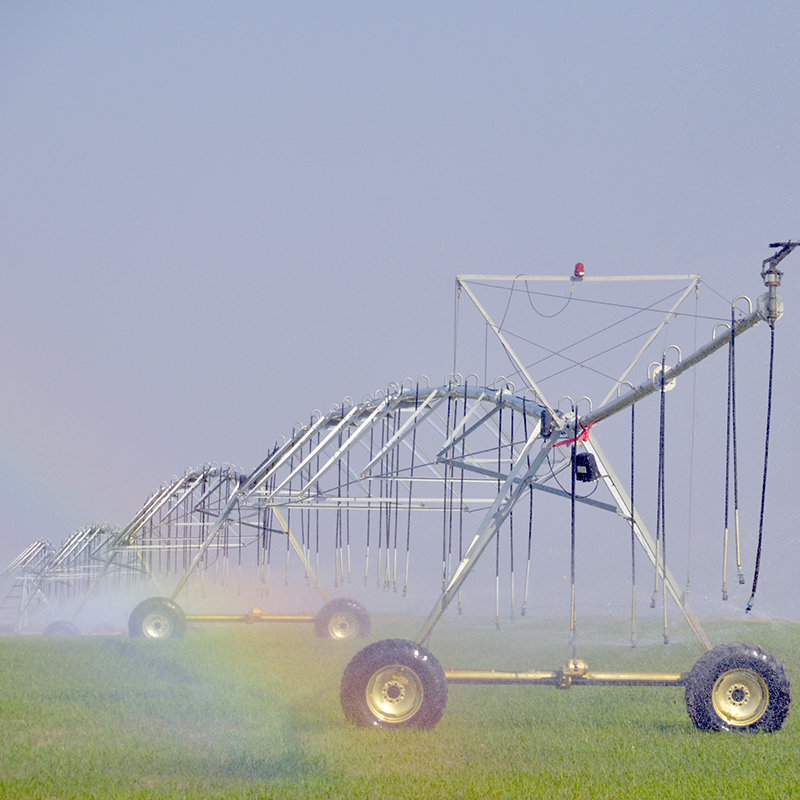 50 hehtaarin kiinteä keskikierukka-irrigointijärjestelmä