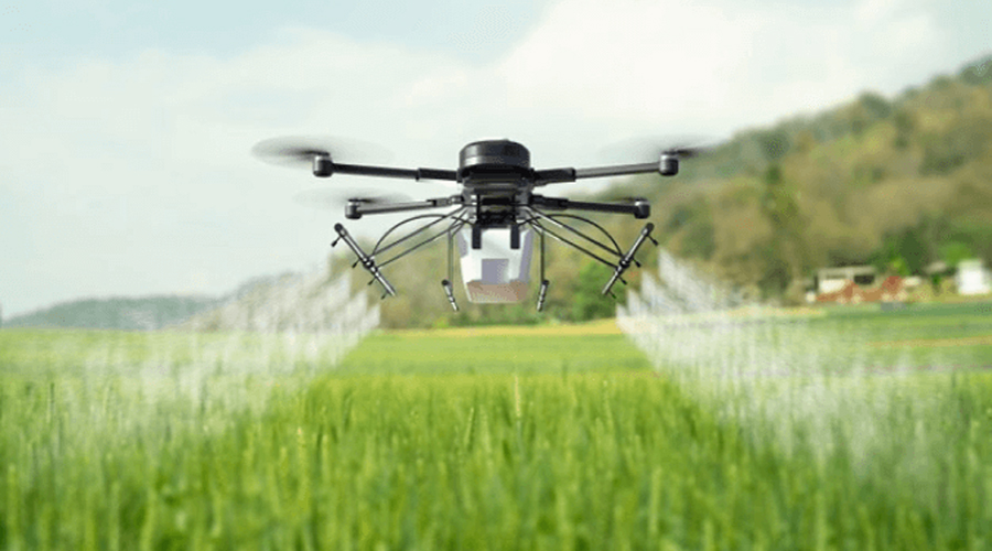 Spraying of agriculture drone