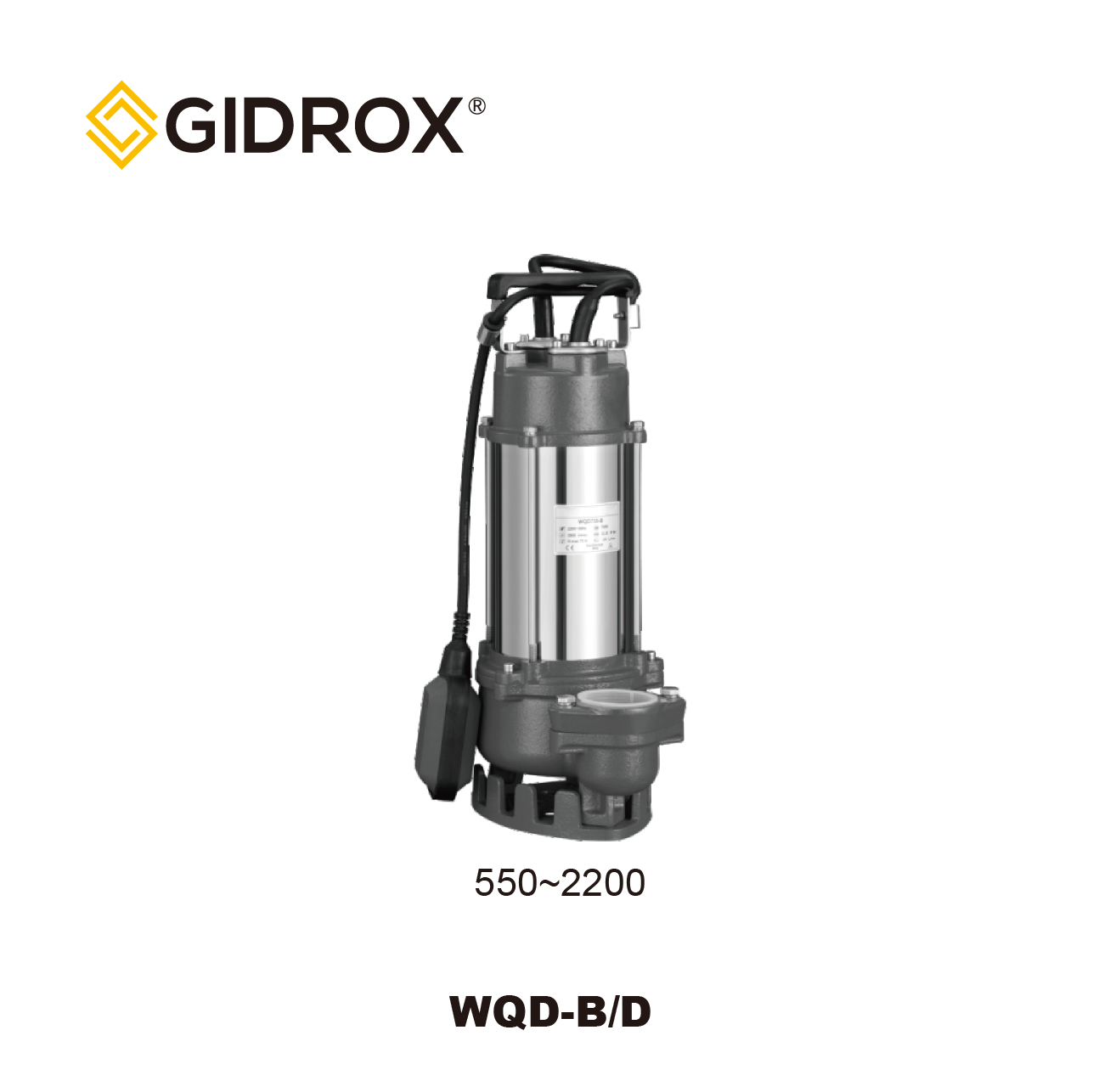 GIDROX SUBMERSIBLE SEWAGE PUMP-WQD