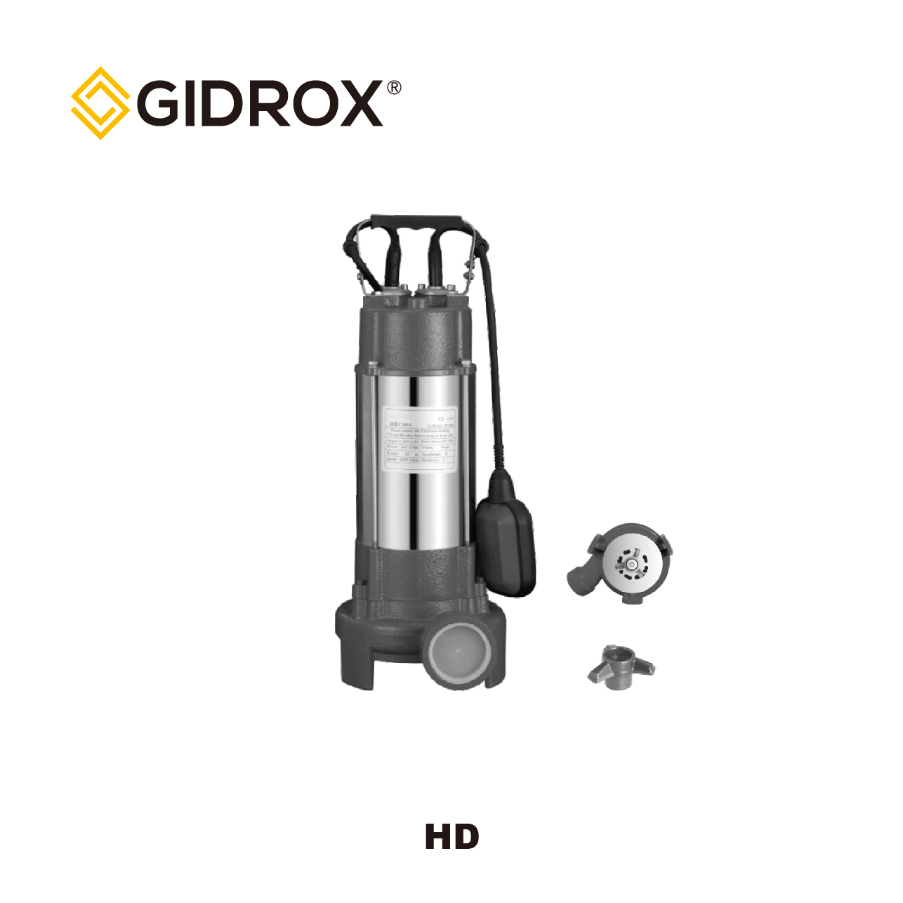 GIDROX SUBMERSIBLE SEWAGE PUMP WITH CUTTING-HD