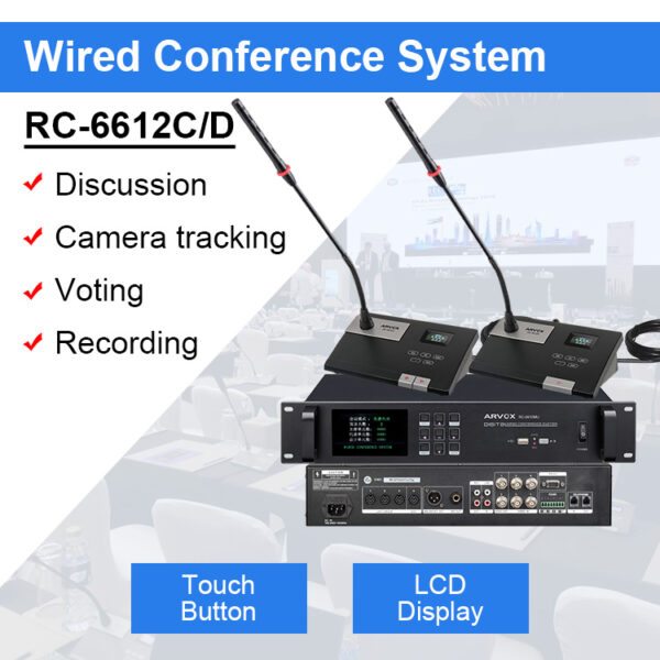 RC-6612C/D Digital Conference System Microphone