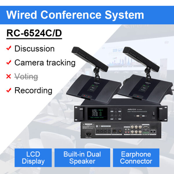 RC-6524C/D Digital Wired Conference Microphone