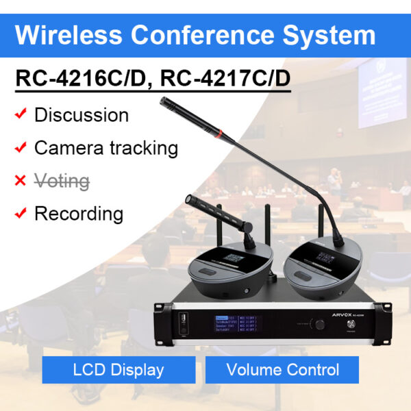 RC-4216C/D Digital Wireless Discussing Conference Microphone