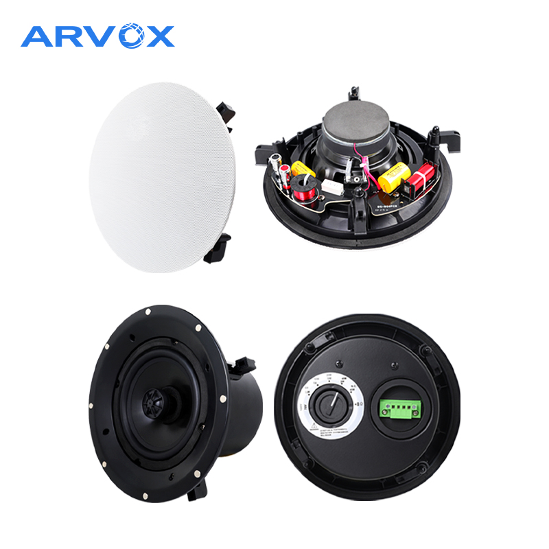 RV-640TH/860TH 6.5“/8” Coaxial ceiling speaker with metal back cover 40W/60W