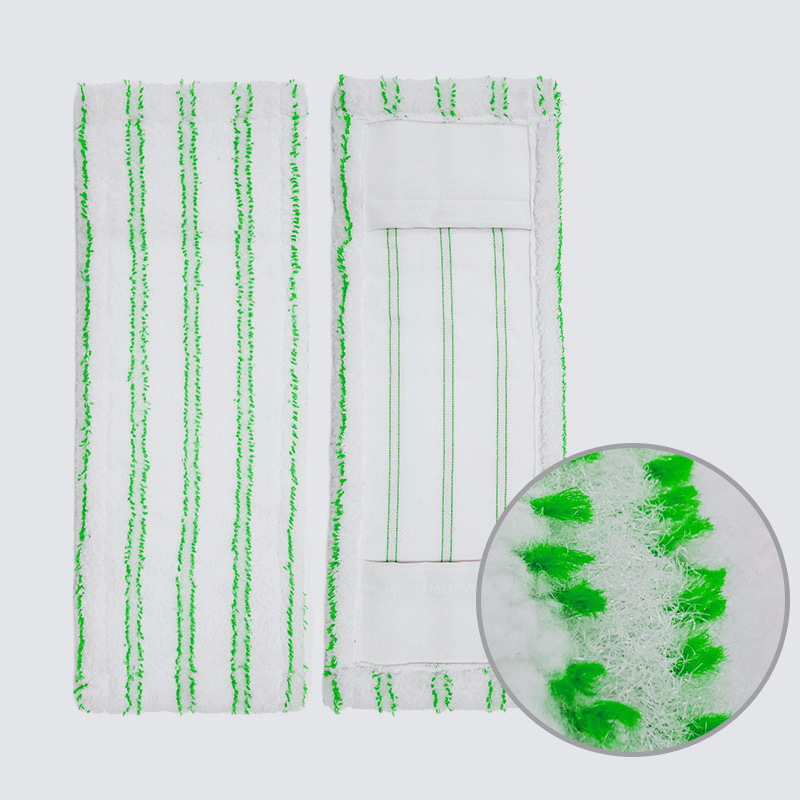 Pengganti Komersial Kain Pembersih Berbentuk Segi Empat Kepala Lap Microfiber