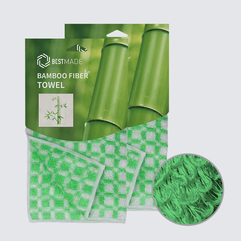 Kain Pembersih Mikro Serat Bambu Berkualitas Tinggi Kering Cepat untuk Dapur