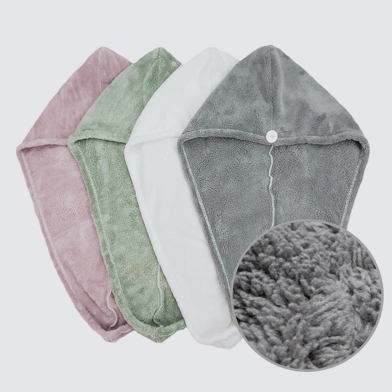 Serviette de séchage rapide pour cheveux en microfibres absorbantes