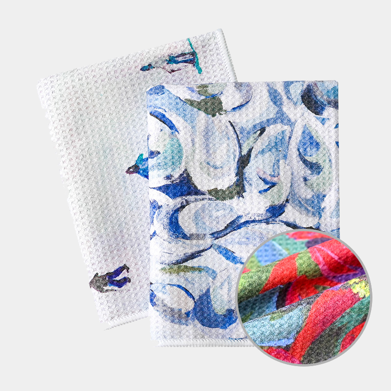 ဓာတ်ပြုအရောင်နှင့်ပုံနှိပ်ထားသော ဝက်ဖရိန်စားပွဲခင်း