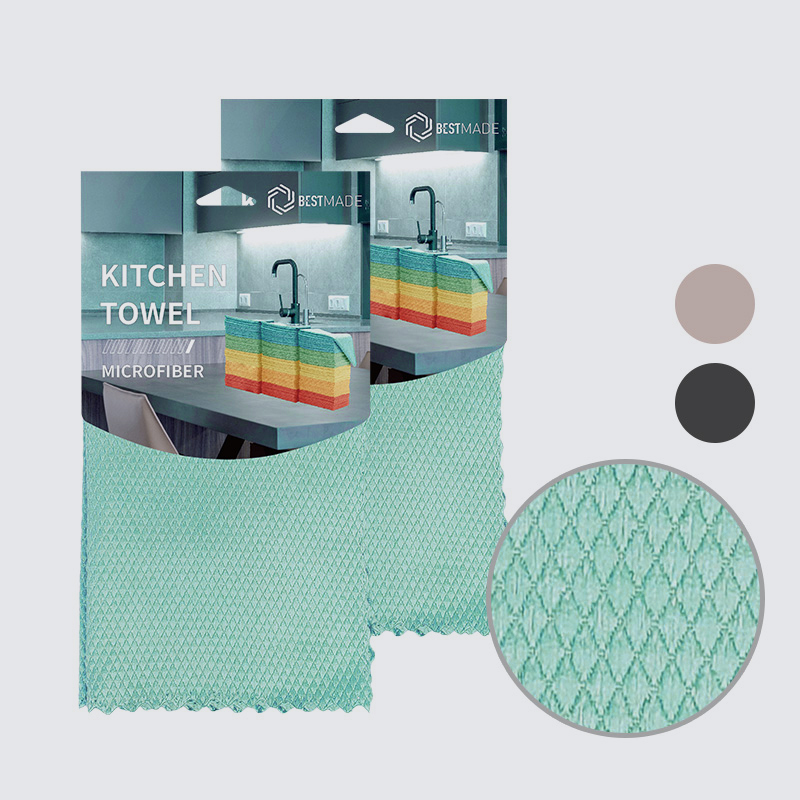 Khăn lau nhà bếp tái sử dụng cao cấp dạng vảy cá sợi vi mô