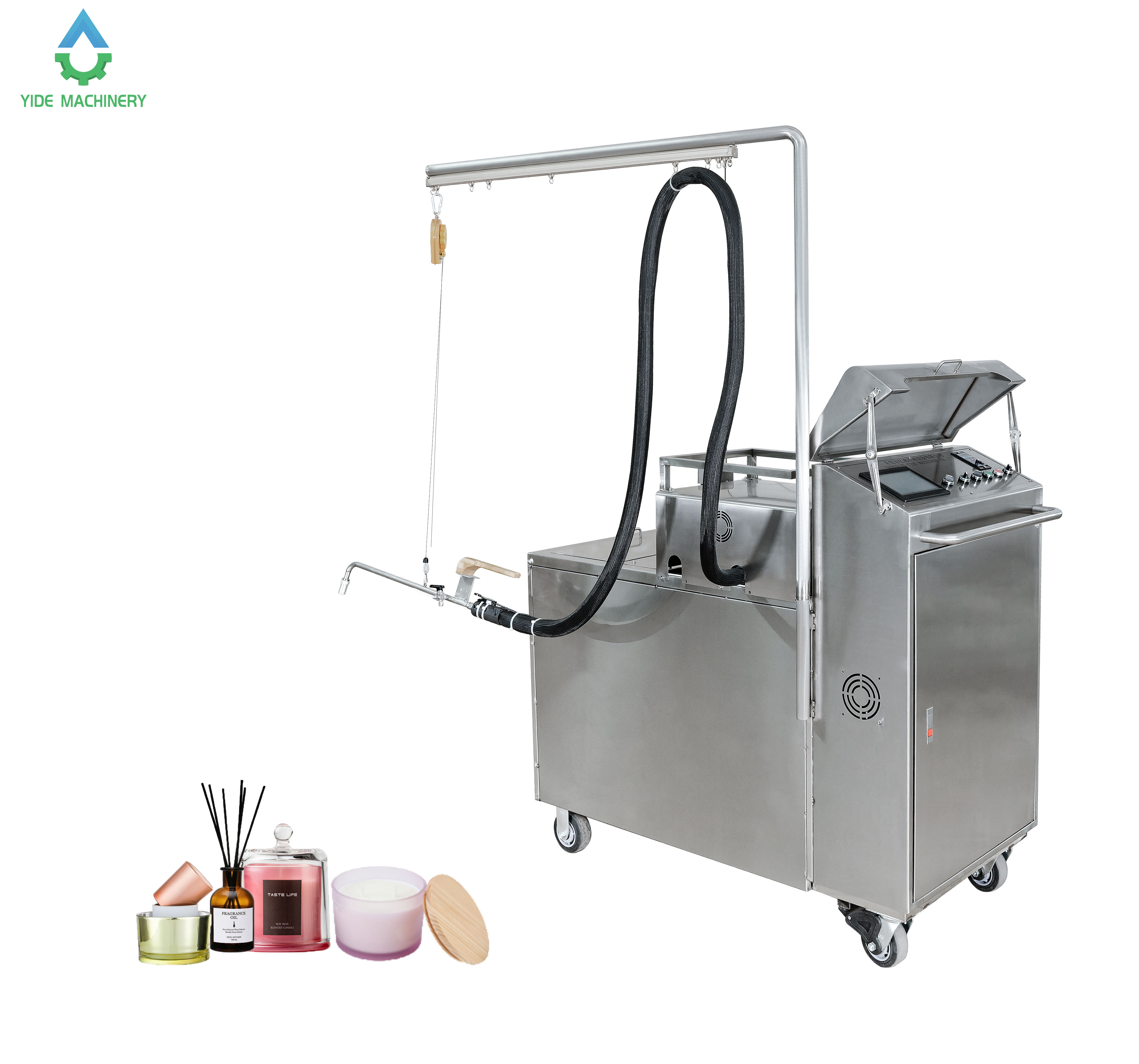 Wax and fragrance Filling and Melting Machine Separately Full Automatic Candle Making Machine For Paraffin Soy Bee Honey details