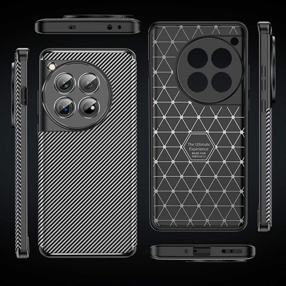 Tpu Phone Case For Oneplus 12 Drop Proof Skin Friendly Mobile Anti Fall Cover Precision Hole Lychee Plating