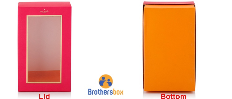 Custom Printed Paper Gift Box with Clear Top / Transparent Lid supplier