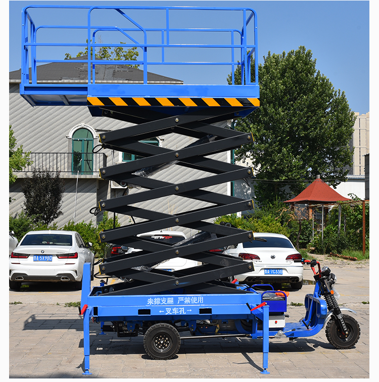 2023 New arrive 10 m 12 m mobile Elevated Hydraulic Scissor jack lift table for aerial work supplier