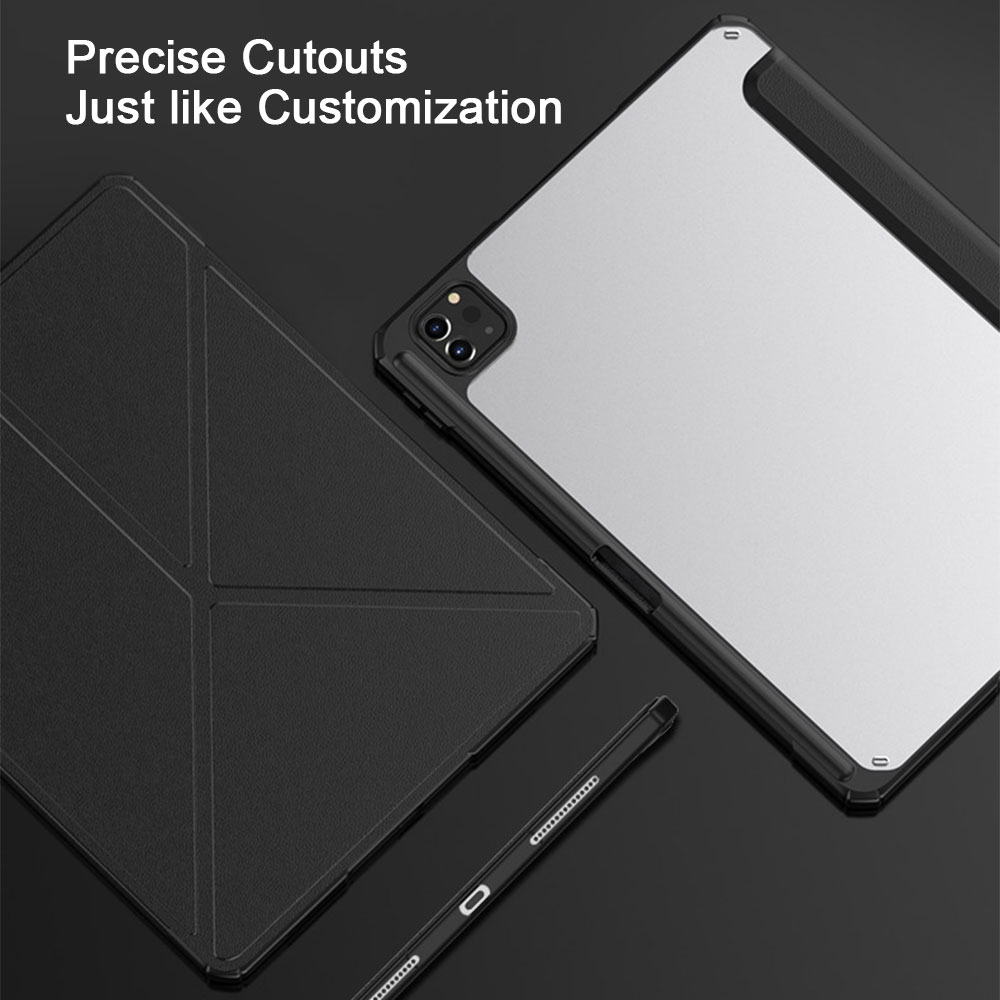 Laudtec PBK062 Detachable Foldable Pc Rugged Pink Tpu Case 3 Leather Cover Tablet Covers Cases For Ipad Air 10.9 10.2 factory