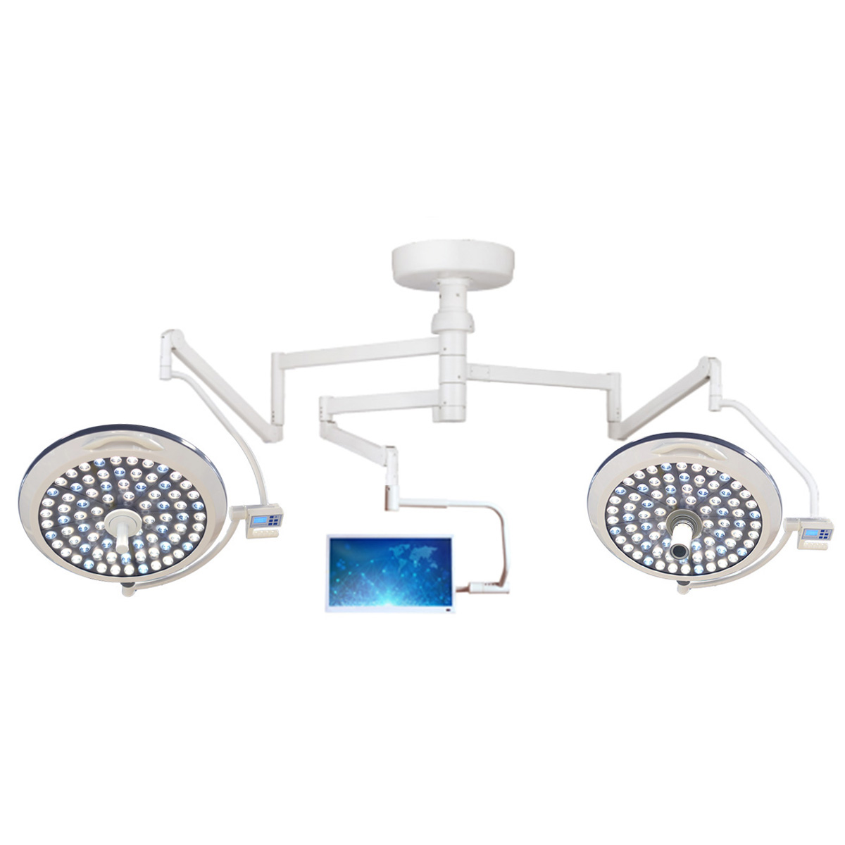 MICARE POWER-LED E700/700 Double Dome Lampada da soffitto senza ombre con dettagli telecamera interna