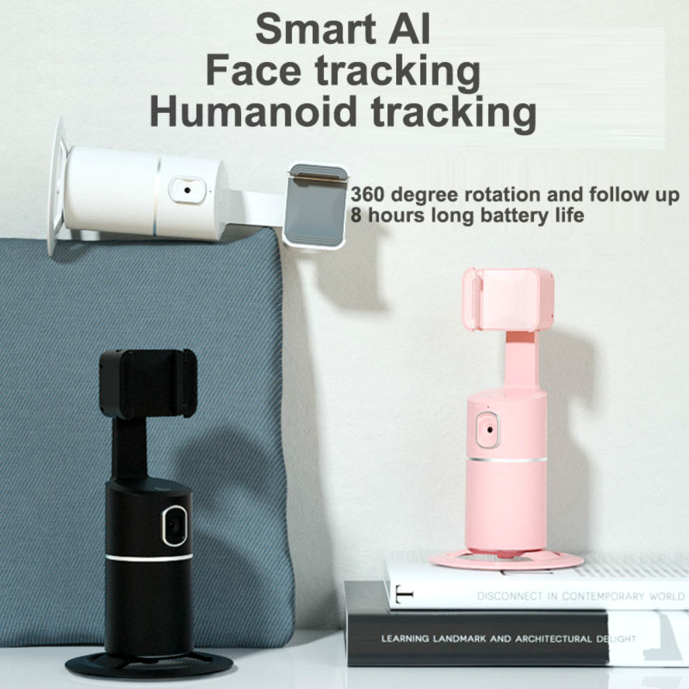 Face Tracking Holder Foldable Automatic Smart Selfie Stick Tripod 360 Rotating Face Object Tracking Support Cell Phone Holder details