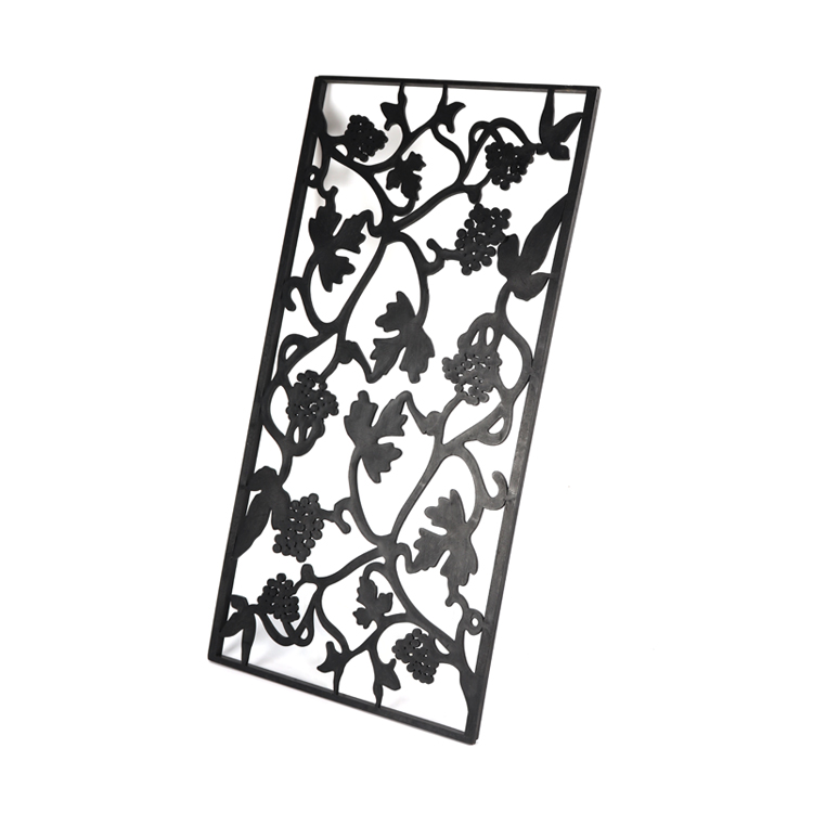 2024 New Design Black Metal Garden Wrought Iron Ornamental Fence Panel  For Sale manufacture