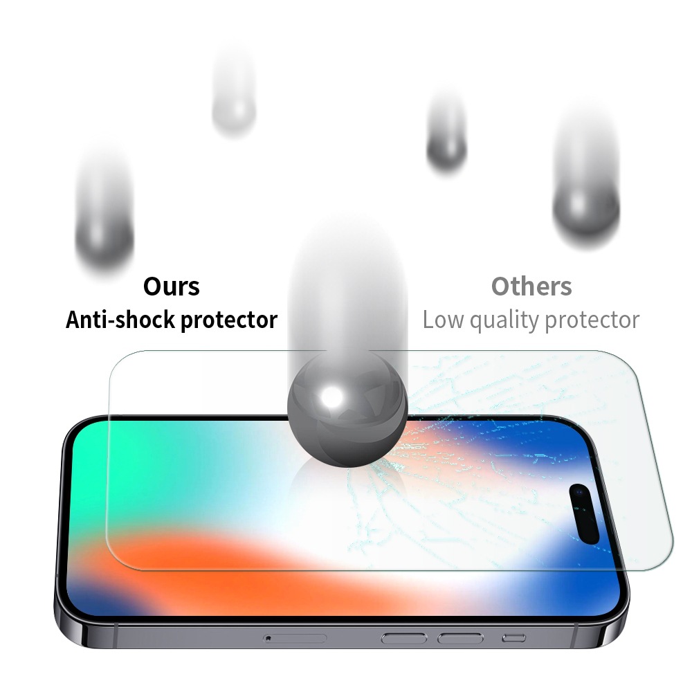 Laudtec GHM041 High Transparent 3D Curved Coverage Wholesale Price Screen Protector Full Glue For Iphone 15 Tempered Glass manufacture