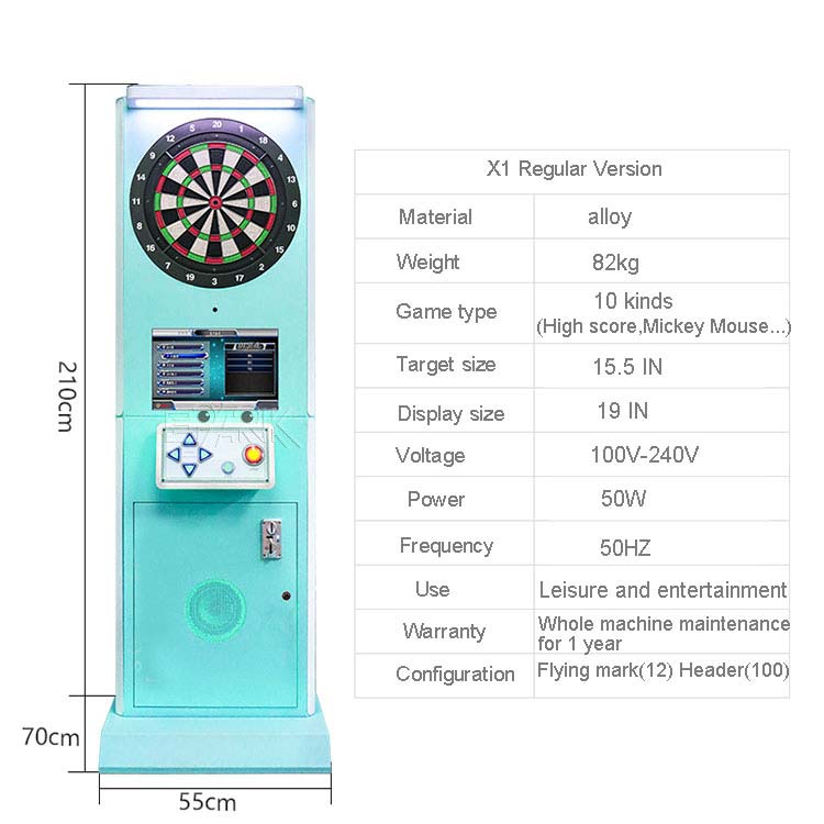 Luxury Electronic Coin Operated Dart Game Machine for Multi Players in Club supplier