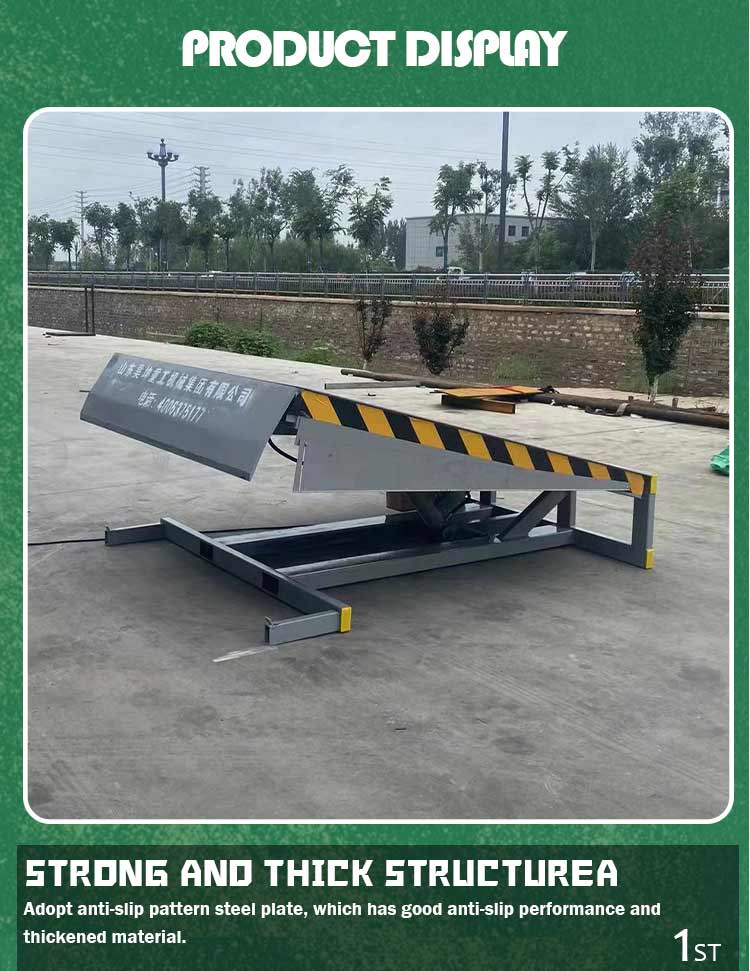 Hydraulic Lift Table Steel Warehouse Equipment Lifting Loading Ramp Hydraulic Dock Leveler For Truck Ramp manufacture