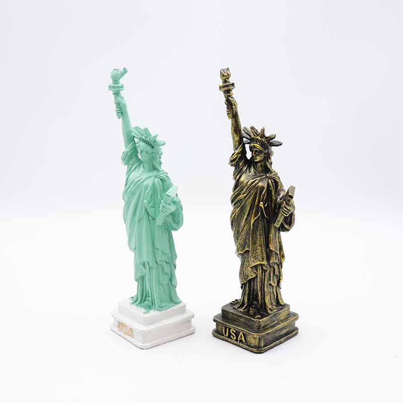 OEM Custom crafts home decoration miniature peripheral souvenir statue new resin Statue of Liberty figure figurines details