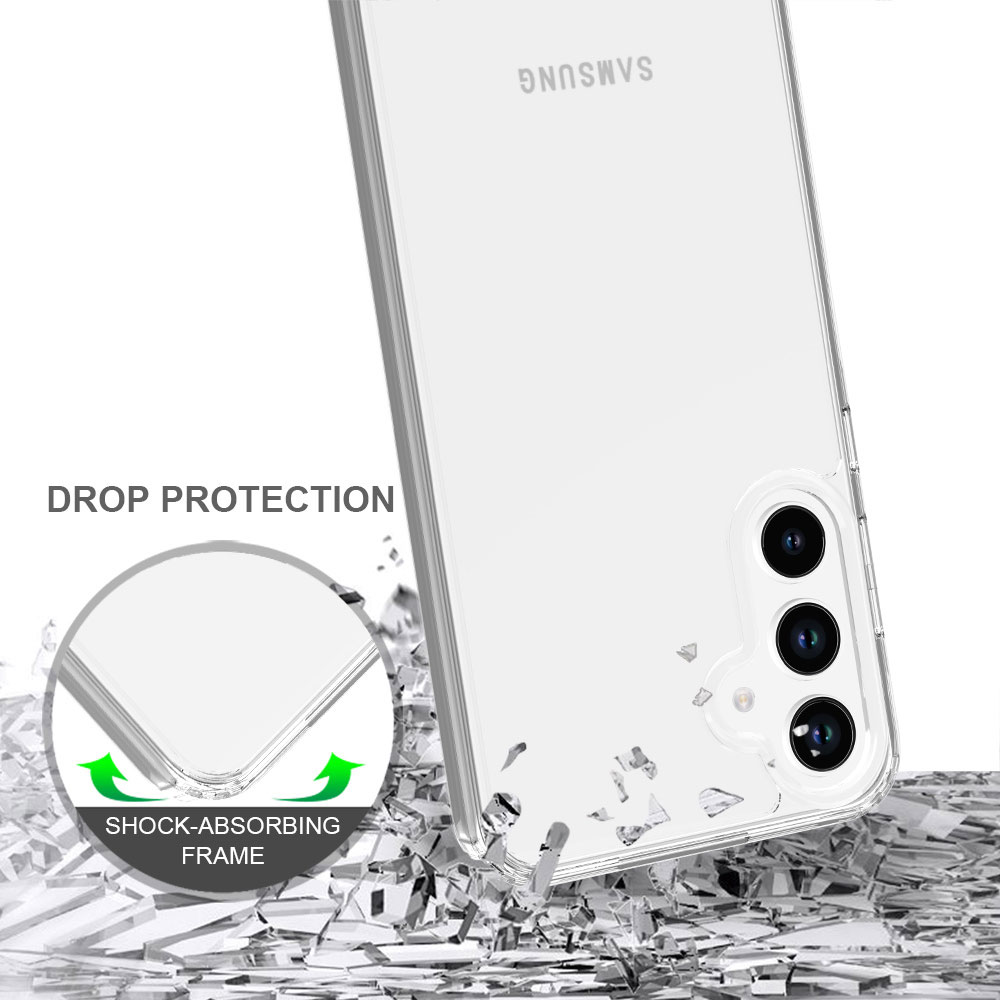 2 In 1 Transparent Phone Case For Samsung Galaxy A35 5G Cases Luxury Design Anti Scratch Tpu Pc Drop Clear Proof factory