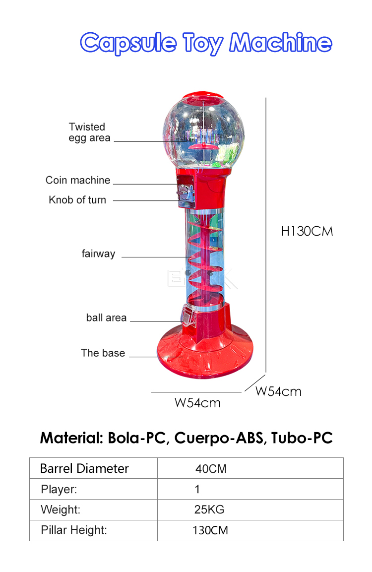 Most Popular Capsule Toy Vending Machine Bouncing Ball Vending Machine details