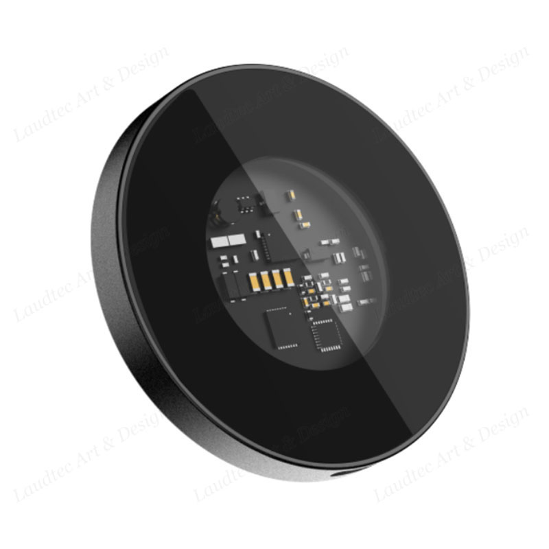 Laudtec KC008 Transparent 15W 2 In 1 Fast Phone Stand Multifunction Chargers Wireless Charger For Iphone Samsung