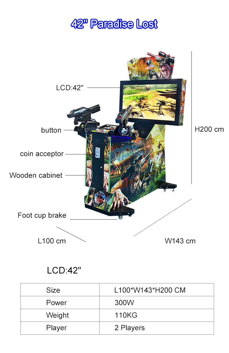 Cheap Price Coin Operated Indoor Park Arcade Shooting Game Machine Simulator Arcade Game Machine details