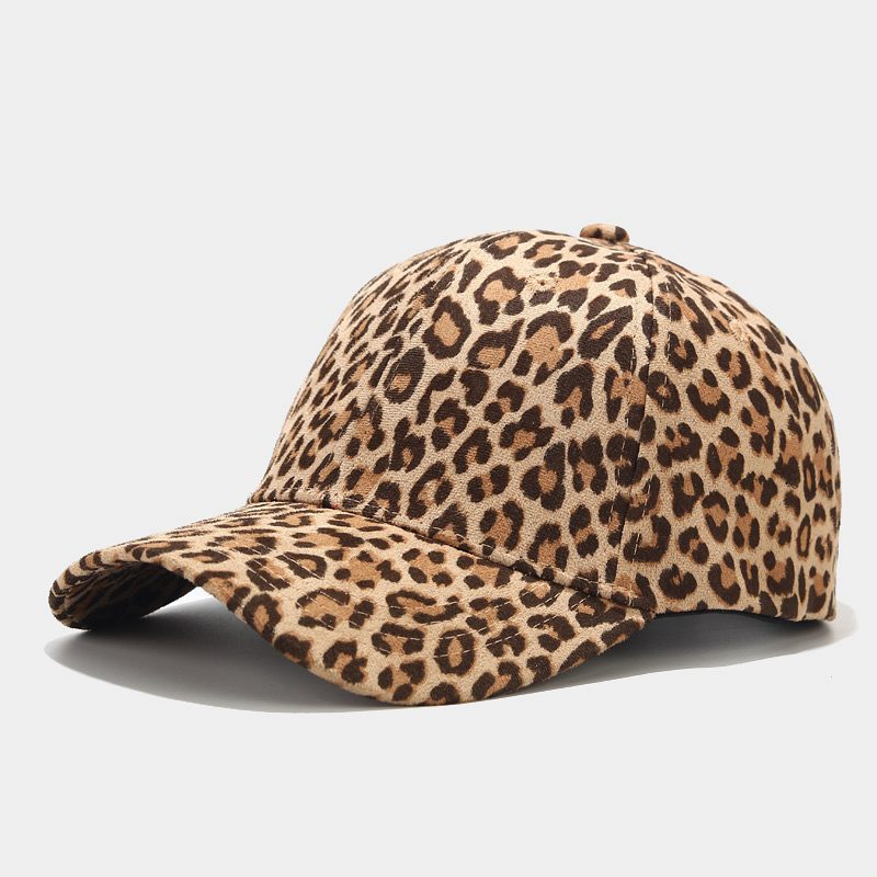 Leopard print baseball cap