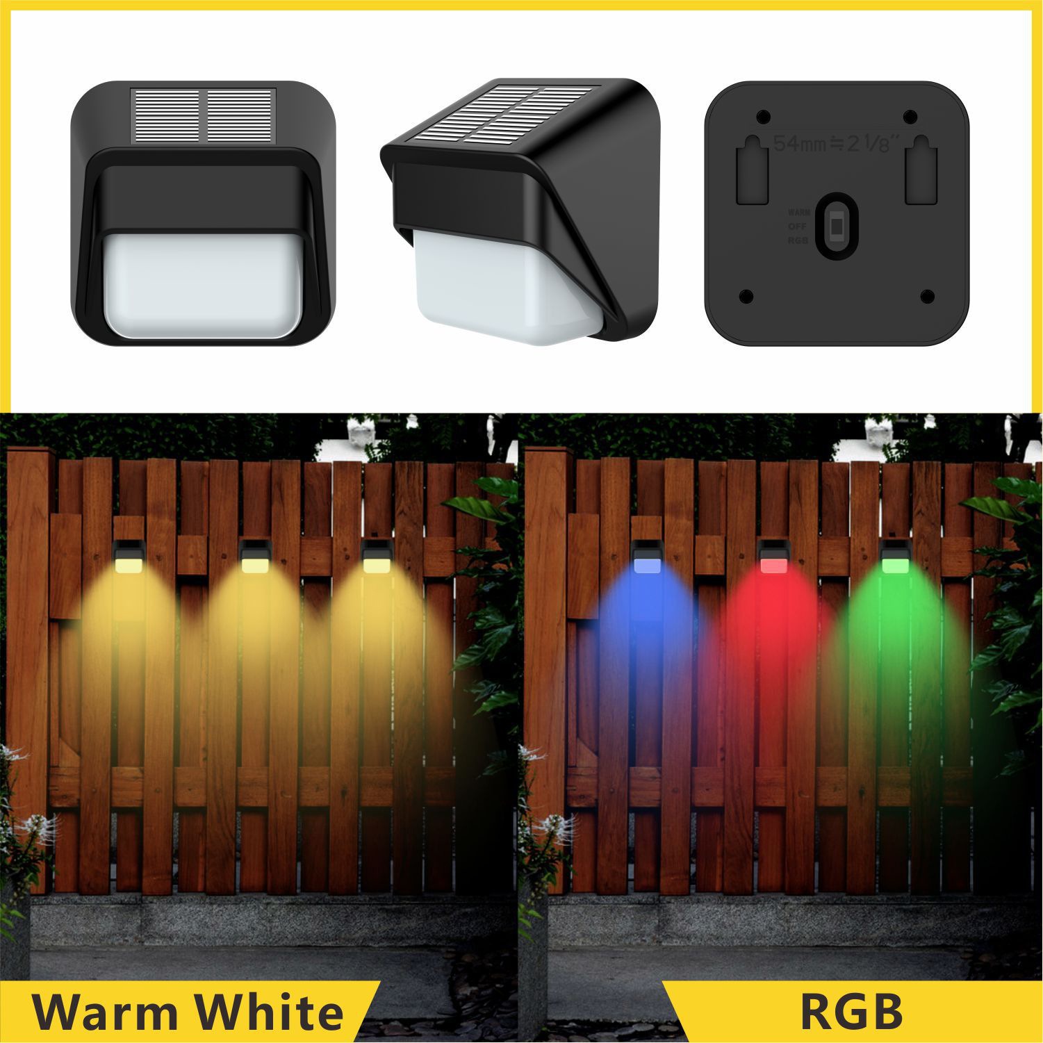 Solar outdoor courtyard light household garden layout waterproof staircase wall light railing decoration step light factory