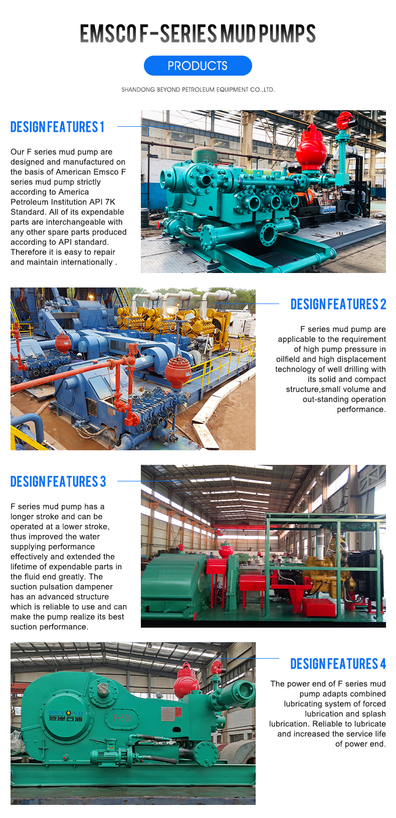 BW series mud pump for water well drilling rig BW150 BW160 BW250 BW320 factory