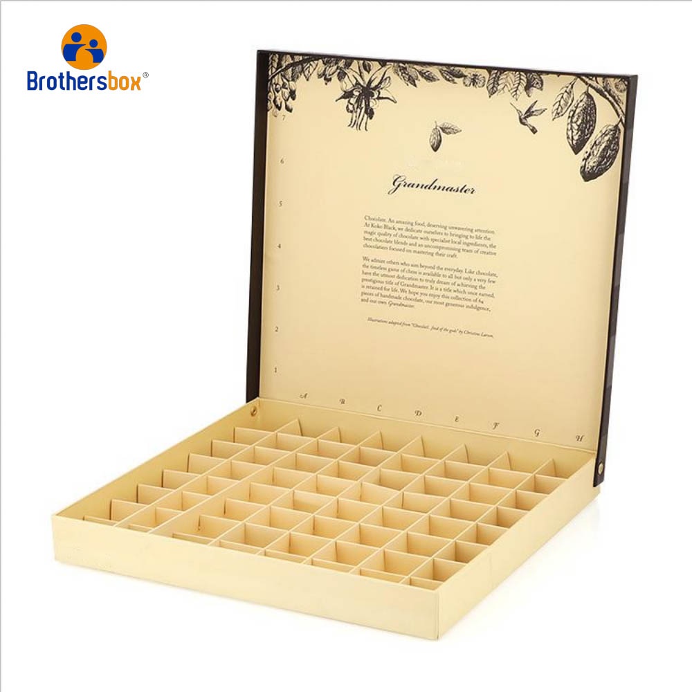 Large empty chocolate gift boxes