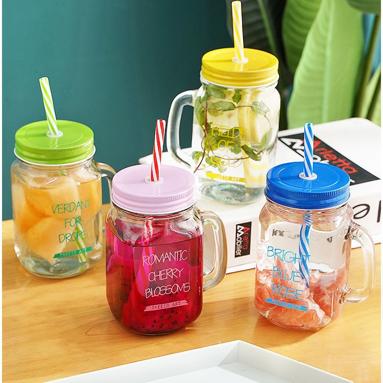 Garrafa de vidro Mason