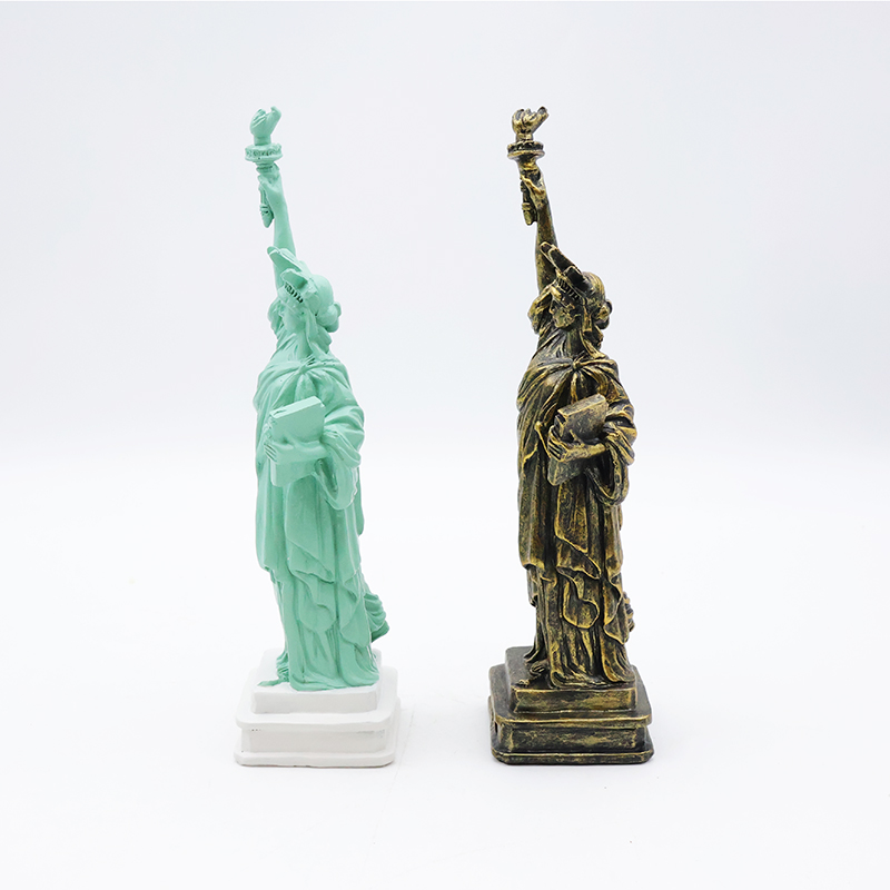 OEM Custom crafts home decoration miniature peripheral souvenir statue new resin Statue of Liberty figure figurines factory