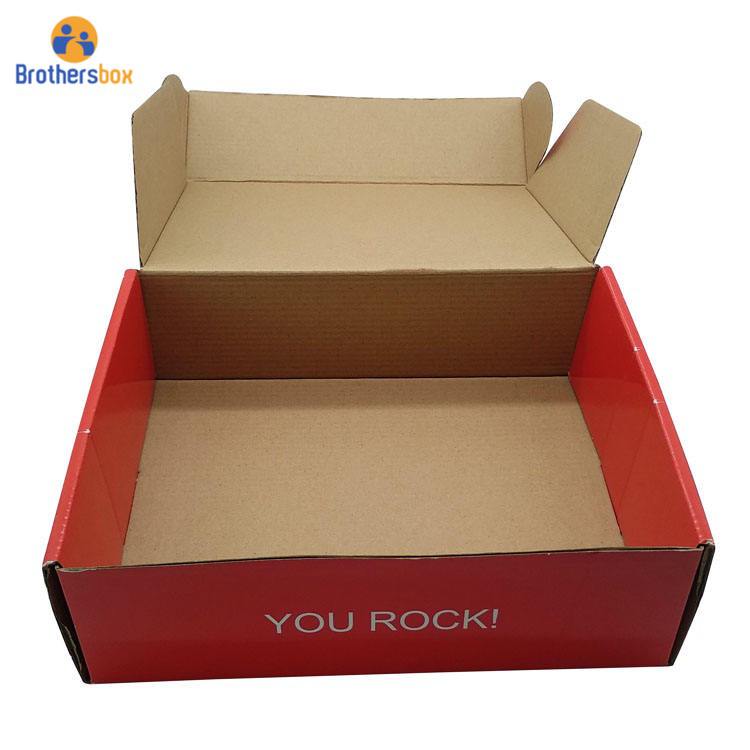 Wholesale Foldable Corrugated Paper Box / Pretty Shoes Packaging Shipping Box factory