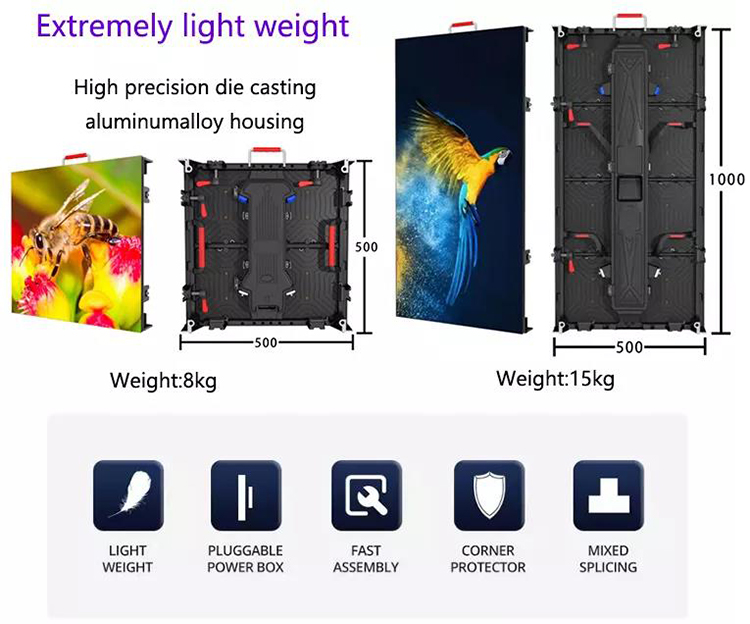 Advertising Video Wall Panels Pantalla Led Display Screen manufacture