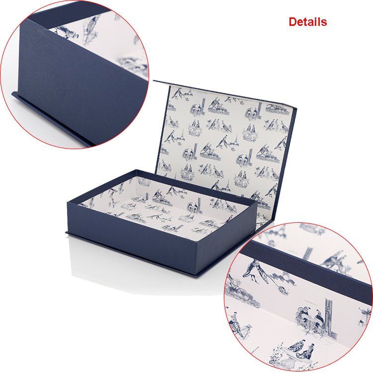 Wholesale Plain Printed Magnetic Closure Flap Box / Cardboard Gift Boxes With Hinged Lid details