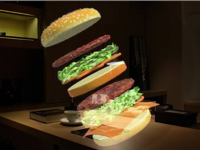 2023 New Technology 4 Blades 3d Hologram Display 50 cm Hologram Fan 3d Holographic Display Hologram details