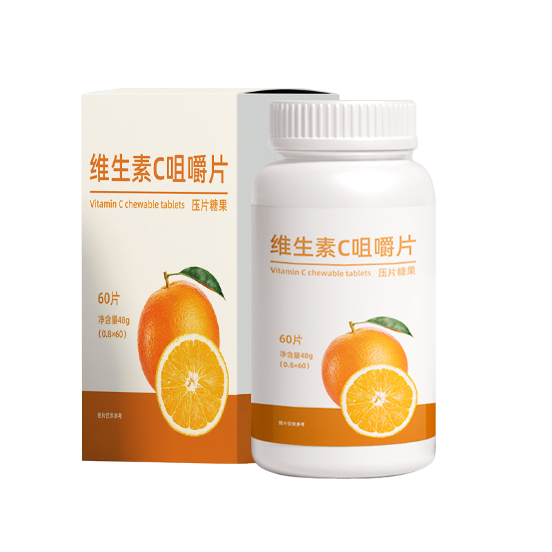 Vitamin C Chewables:Sugar-Free, Customizable, Fruit Flavor, Daily Immune Support