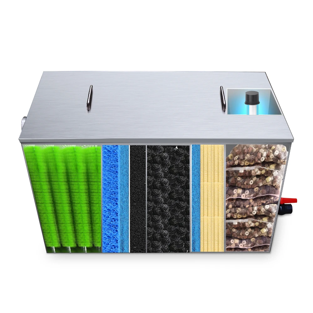 QLOZONE stainless steel koi pond filter
