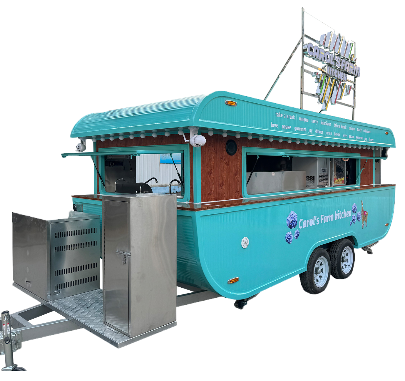 Boat Type Food Trailer